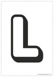 Letra L Para Colorear