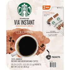 Starbucks via instant italian roast dark roast coffee 2 box 16 packets ex sep 21. Starbucks Via Instant Coffee Medium Roast 0 11 Oz 26 Ct Costco