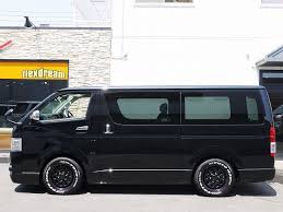 デイトナ ブラック h20 車両装着画像 ハイエース トヨタハイエース アルミホイール