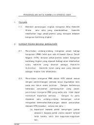 It includes the procedure for the application of subdivision, petak strata iaitu akta yang membolehkan akta 318. Pengenalan Akta Hakmilik Strata 1985