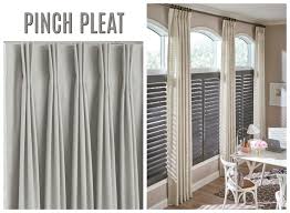 Pencil pleats are the traditional standard heading for curtains and suit all types of track and pole and most fabrics patterned and plain. A Simple Guide To Drapery Header Styles Made In The Shade