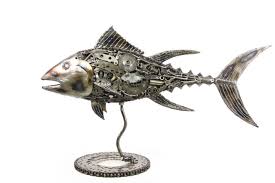 Tuna Fish Scrap Metal Sculpture Sculpture By Mari9art Metal Art Sculpture Artmajeur Metal animals is playable online as an html5 game, therefore no download is necessary. eur
