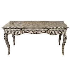 Black And White Inlay Console Table Indian Black And White Bone Desk Http Www Lizashermanantiques Com Store Furniture Item Detail Php Id 649 Inlay Furniture Creative Design Furniture Furniture