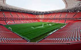 For more club stadiums in spain see below. Download Wallpapers San Mames Stadium Athletic Bilbao Stadium Football Stadium View Inside Bilbao Basque Country Spain Football Field La Liga Stadiums For Desktop Free Pictures For Desktop Free