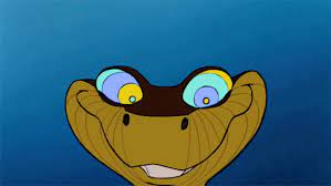 Poor shanti is held completely still by kaa's strong grip, but her eyes are still very much animated! Kaa Gif Find On Gifer