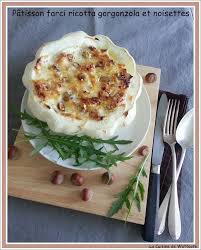 Patisson Farci Ricotta Gorgonzola Et Noisettes Pattypan Stuffed With Ricotta Gorgonzola And Nuts Patisson Farci Recette Patisson Farci Recette Patisson