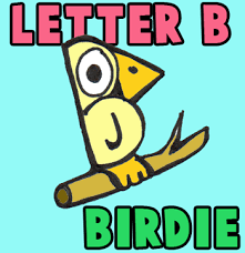 Arrives by wed, nov 3 buy eleaeleanor drawing board cartoon alphabet drawing toys magic water pen kids learning toys children doodle coloring board puzzle . How To Draw Cartoon Birds With Alphabet Letter B Version Two How To Draw Step By Step Drawing Tutorials