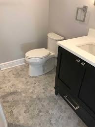 Ideas for modern bathroom items design Stunning Marble Hexagonal Accent Flooring