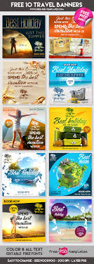 A travel banner designs is very useful as a marketing tool in the hospitality and tourism industry. Free 10 Travel Banners In Psd On Behance