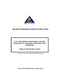 Personal income tax in malaysia is implacable to all eligible individuals. Http Www Hasil Gov My Pdf Pdfam Pr 03 2016 Pdf