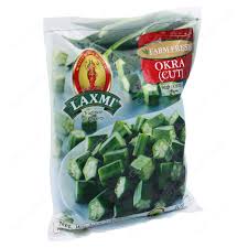 Where did the dried okra come from? Laxmi Okra Cut 300g Buy Online