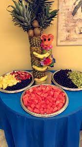 Babybump My Best Friend Made An Awesome Fruit Tree For My Baby Shower Fruit Luau Baby Showers Baby Shower Fun