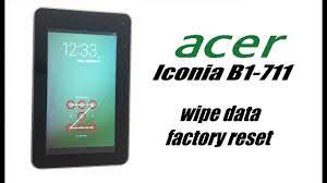 Got an old android tablet? Acer Iconia Tab B1 711 3g Factory Hard Reset Password Removal Ifixit Repair Guide
