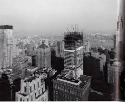 March 1962 Pan Am Building Under Construction Steel Structure Now Rises 45 Stories Pictire From 500 Fifth Avenue Looking N New York Skyline Skyline New York