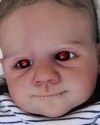 I Am Selling My Ooak Alternative Reborn Vampy Boy Isn T He Just The Cutest He Has Unique Red Eyes And The Teensiest L Scary Dolls Reborn Babies Vampire Love