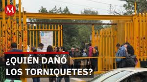 Protesta en CCH Sur por suspensión de clases presenciales UNAM