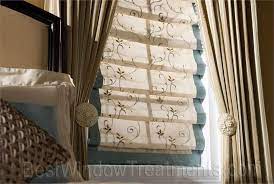 It gave me an idea to make the panel force the window to look wider with long iron rods extended to one side. Custom Classic Roman Shades Fabric Group 3 Bestwindowtreatments Com