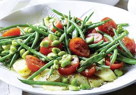 Potato Bean And Tomato Salad Salad Recipes Side Dish Recipes Easy Healthy Salad Recipes