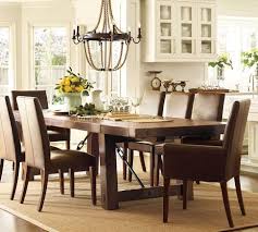 Crafted of wood with a rich, dark finish. Benchwright Fixed Dining Table Dining Room Table Pottery Barn Dining Table Pottery Barn Dining Room Table