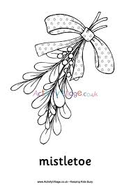 Click the button below to download and print this coloring sheet. Christmas Mistletoe Colouring Page