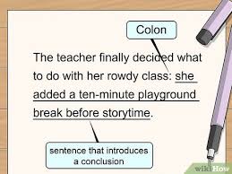4 Ways To Use A Colon In A Sentence Wikihow