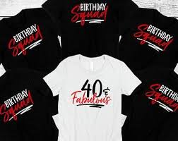 50th Birthday Squad T Shirts 50th Birthday Gift For 50th Party Shirts Birthday Squad Etsy In 2020 Birthday Squad Shirts Party Shirts 50th Birthday Gifts For Woman