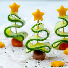 Cut mozzarella sticks into 1 pieces and set aside. Cucumber Christmas Trees Clean Food Crush