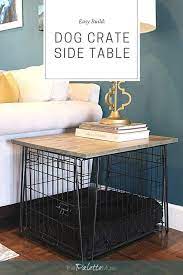 Merry products double door furniture style dog crate, mahogany. Easy Build Dog Crate Side Table The Palette Muse