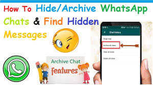 How To Find Archived Or Hidden Messages On Whatsapp Latest Youtube