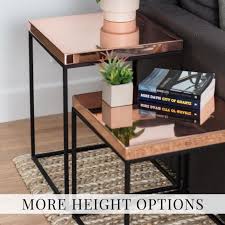 Add Color To Your Minimalists Interior With Our Copper Side Table Limited Time Sale All Items On Ets Copper End Table Copper Side Table Minimalist Tables