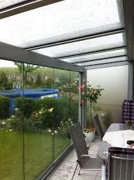 Wetterschutz Fur Terrasse Aus Glas Und Aluminium Balkon Dekor Sommergarten Terrassenuberdachung