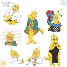 Just drew some Alphys stuff because I think she's cute. : r/Deltarune