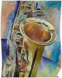 Saxophone Poster By Michael Creese In 2021 Saxophone Art Art Musical Art