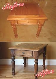Refinish To Look Like Reclaimed Barn Wood Farmhouse End Tables Weathered Furniture Redo Furniture