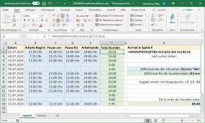 » so berechnen sie ihre arbeitszeit richtig, ohne dass ihnen ihr chef oder die gewerkschaft auf die füße steigt. Excel Arbeitszeit Und Pause Richtig Berechnen Pctipp Ch