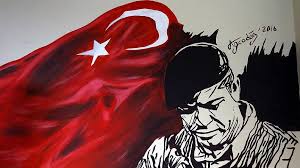 Bugün hain darbe girişiminin 3. 15 Temmuz Sehitlerinin Hatirasini Okul Duvarlarinda Yasatiyor