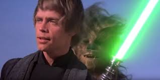 Purple is a blend of red and blue. Star Wars Why Luke S Lightsaber Is Green In Return Of The Jedi