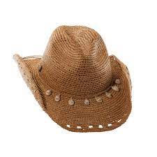 Tommy Bahama Womens Crocheted Raffia Cowboy Hat With Shells Womens Western Hats Raffia Cowboy Hat Cowgirl Hats