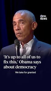 Former President Barack Obama criticized President Donald Trump's actions  targeting law firms and universities Thursday, encouraging them to fight  back., "It is up to all of us to fix this," Obama ...
