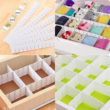 Felt is smooth, easy to fold, and strong enough to work as a sock storage option. 6pcs Drawer Divider Sock Underwear Cloth Partitions Tool Kit Strong Plastic 43 5cm Separators Combination Storage Organizer Grid Buy At The Price Of 4 67 In Aliexpress Com Imall Com