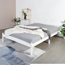 Maybe you would like to learn more about one of these? Ipotius Bois De Massif Cadre De Lit Sommier A Lattes 140x190 Cm Blanc Cdiscount Maison