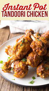 Tandoori chicken in instant pot is no less tasty than an authentic tandoori chicken recipe. Instant Pot Tandoori Chicken Drumsticks Recipe This Authentic Pressure Cooker Tandoori Chicken Drumstick Recipes Chicken Drumstick Recipes Indian Food Recipes