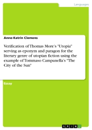 Verification Of Thomas More S Utopia Serving As Eponym And Grin