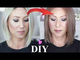 von blondiert zu braun selber farben blond zu braun ohne grunstich with kat youtube