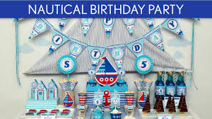 Natural fish net party decorations for pirate party, hawaiian party, nautical themed cotton fishnet party accessory by big mo's toys. Nautical Birthday Party Ideas Nautical B23 Youtube