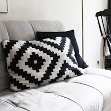 Furniture Home Furnishings Find Your Inspiration Cream Leather Sofa Ikea Pillows Printed Cushions