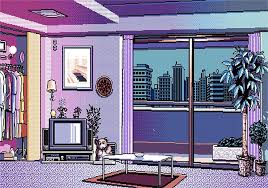My Apartment By Mailio Pixel Art Vaporwave City Drawing
