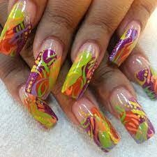 Instagram Photo By Haus Of Nailz May 4 2016 At 2 17am Utc Neon Green Nails Finger Nail Art Diy Nail Designs