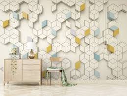 Renkli Mini Kup Kup Desenli Duvar Kagidi 2020 Duvar Ev Dekoru 3d Duvar Kagidi