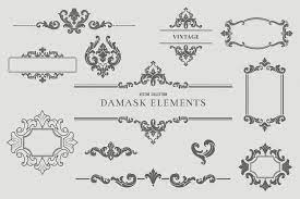 Every opportunity to add decoration is taken, with turned posts and spindles dressing the porch, elaborate brackets and bargeboards under the. Vintage Damask Elements Iii Frames Design Graphic Graphic Design Inspiration Graphic Design Elements